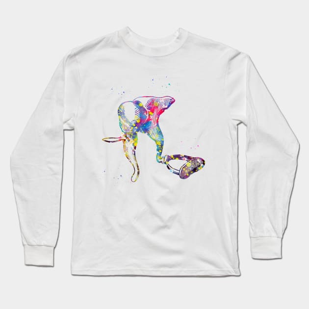 Ear anatomy Long Sleeve T-Shirt by erzebeth